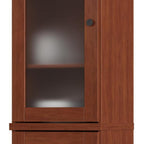 72" Coffee Solid Wood Two Door Pantry Or Storage Closet