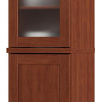 72" Coffee Solid Wood Two Door Pantry Or Storage Closet