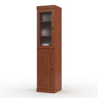 72" Coffee Solid Wood Two Door Pantry Or Storage Closet