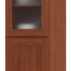 72" Coffee Solid Wood Two Door Pantry Or Storage Closet