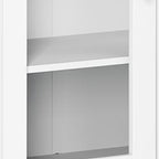 72" White Solid Wood Two Door Pantry Or Storage Closet