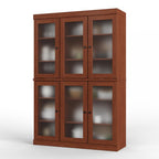 72" Coffee Solid Wood Six Door Pantry Or Storage Closet