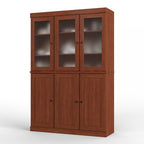 72" Coffee Solid Wood Six Door Pantry Or Storage Closet