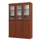 72" Coffee Solid Wood Six Door Pantry Or Storage Closet