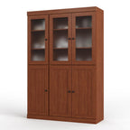 72" Coffee Solid Wood Six Door Pantry Or Storage Closet