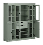 72" Sage Solid Wood 8 Two Drawer Pantry Or Storage Closet