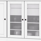72" White Solid Wood 8 Two Drawer Pantry Or Storage Closet