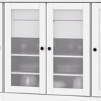 72" White Solid Wood 8 Two Drawer Pantry Or Storage Closet