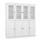 72" White Solid Wood 8 Pantry Or Storage Closet