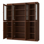 72" Coffee Solid Wood 8 Pantry Or Storage Closet