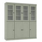 72" Sage Solid Wood 8 Pantry Or Storage Closet