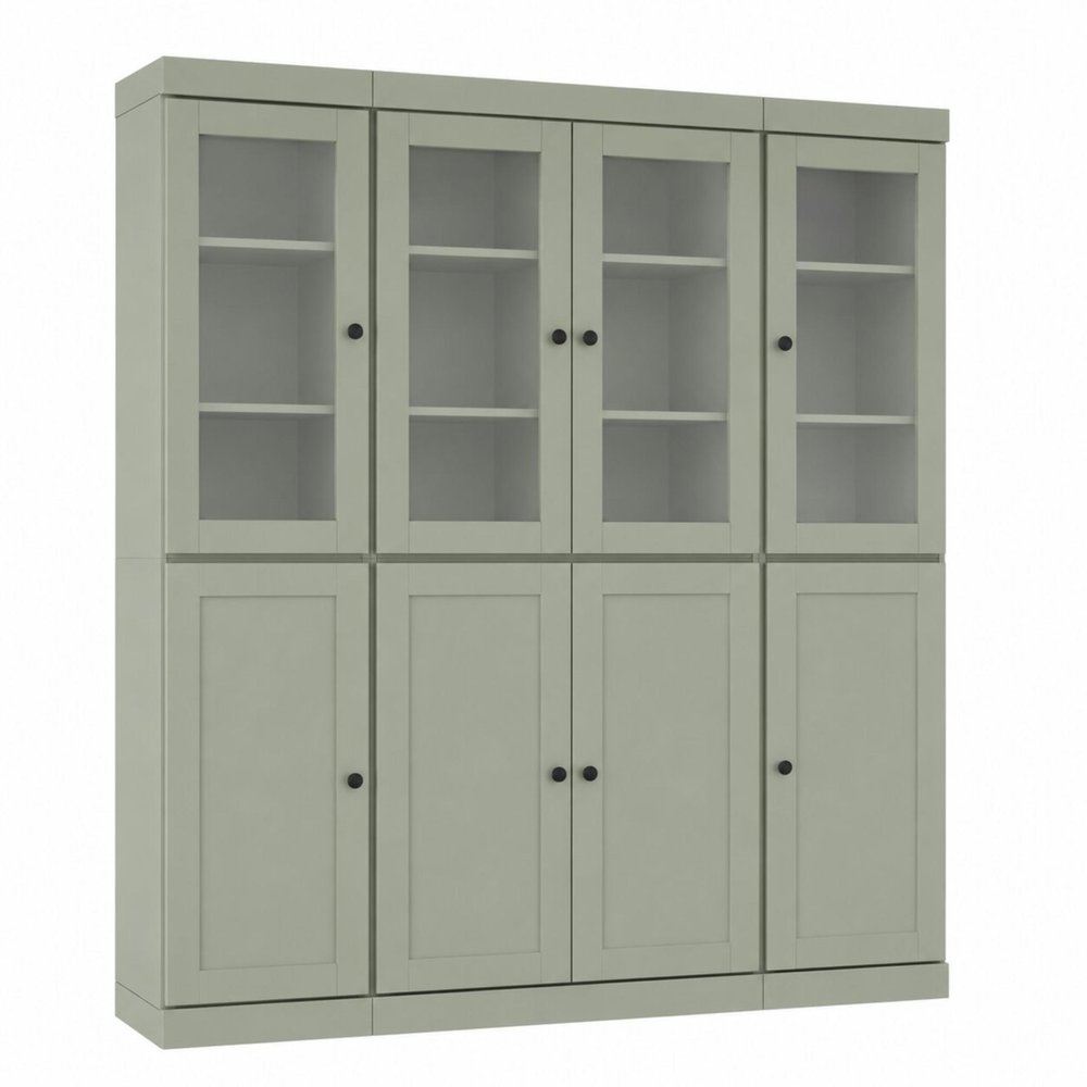 72" Sage Solid Wood 8 Pantry Or Storage Closet