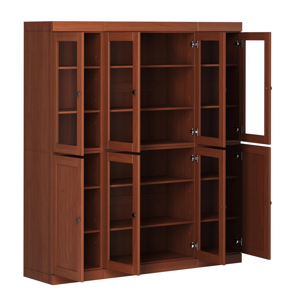 72" Coffee Solid Wood 8 Pantry Or Storage Closet