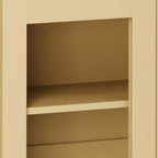 72" Yellow Solid Wood 8 Pantry Or Storage Closet