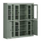 72" Sage Solid Wood 8 Pantry Or Storage Closet