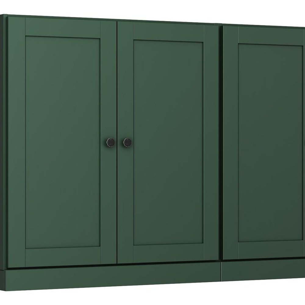 64" Green Solid Wood Sideboard With Four Doors