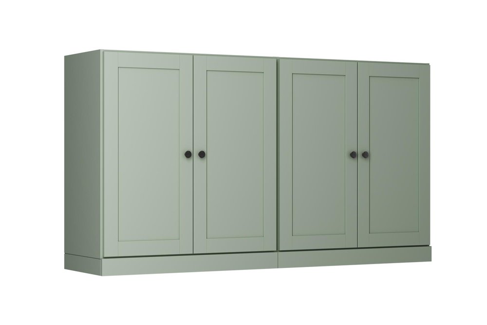 64" Sage Solid Wood Sideboard With Four Doors