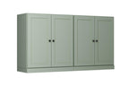 64" Sage Solid Wood Sideboard With Four Doors
