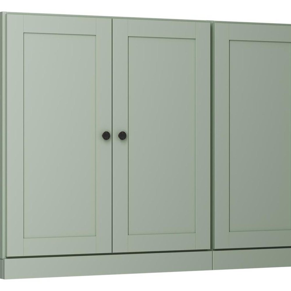 64" Sage Solid Wood Sideboard With Four Doors