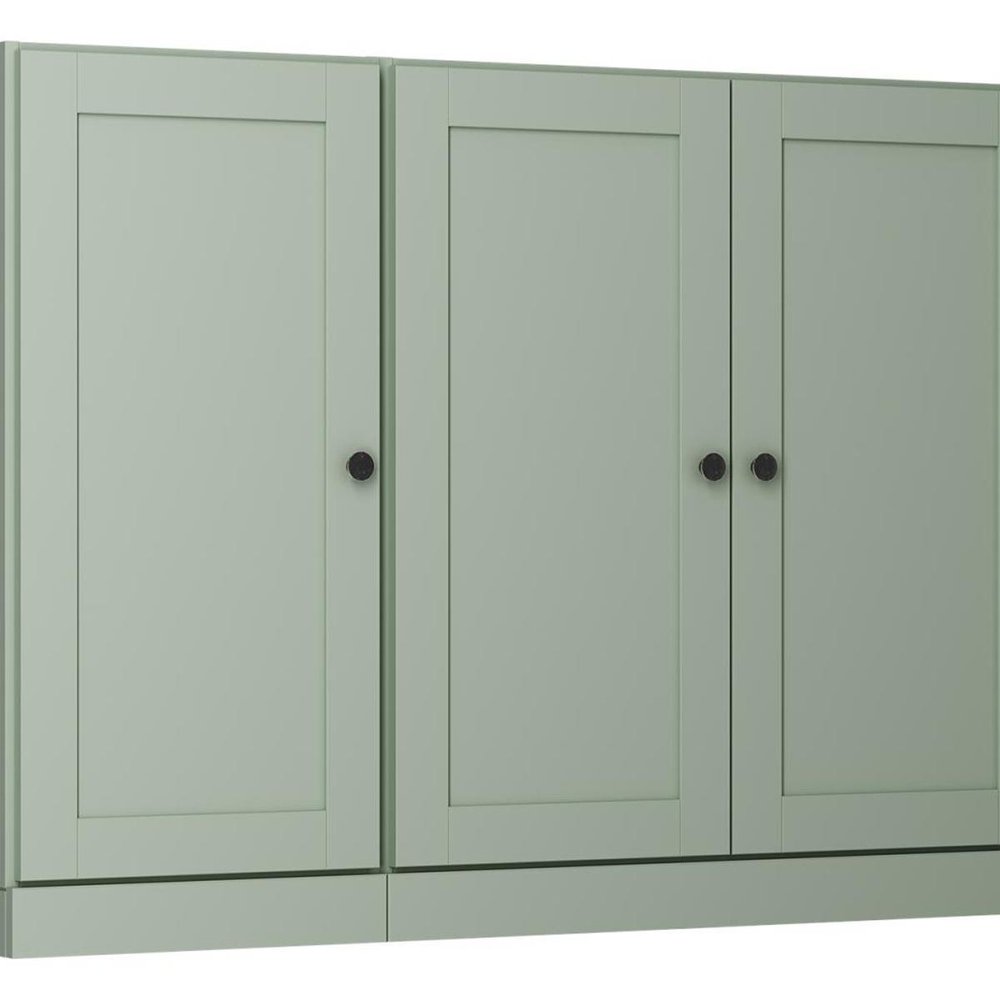 65" Sage Solid Wood Sideboard With Four Glass Doors