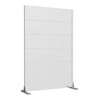72" White Steel Outdoor Privacy Screen
