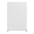 72" White Steel Outdoor Privacy Screen