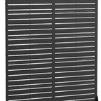 Set Of Two Black Abstract Steel 12 Outdoor Privacy Screen