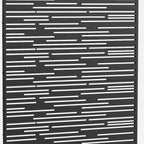 72" Black Metal 12 Panel Outdoor Privacy Screen