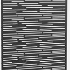 72" Black Metal 12 Panel Outdoor Privacy Screen