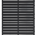 Set Of Two Black Abstract Steel 20 Outdoor Privacy Screen
