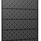 Set Of Two Black Abstract Steel 12 Outdoor Privacy Screen