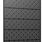 Set Of Two Black Abstract Steel 12 Outdoor Privacy Screen