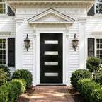 82" X 38" Black Composite Prehung Door