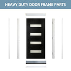82" X 38" Black Composite Prehung Door