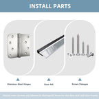 82" X 38" Black Composite Prehung Door