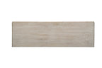 57" White Carved Floral Solid Wood Nine Drawer Dresser