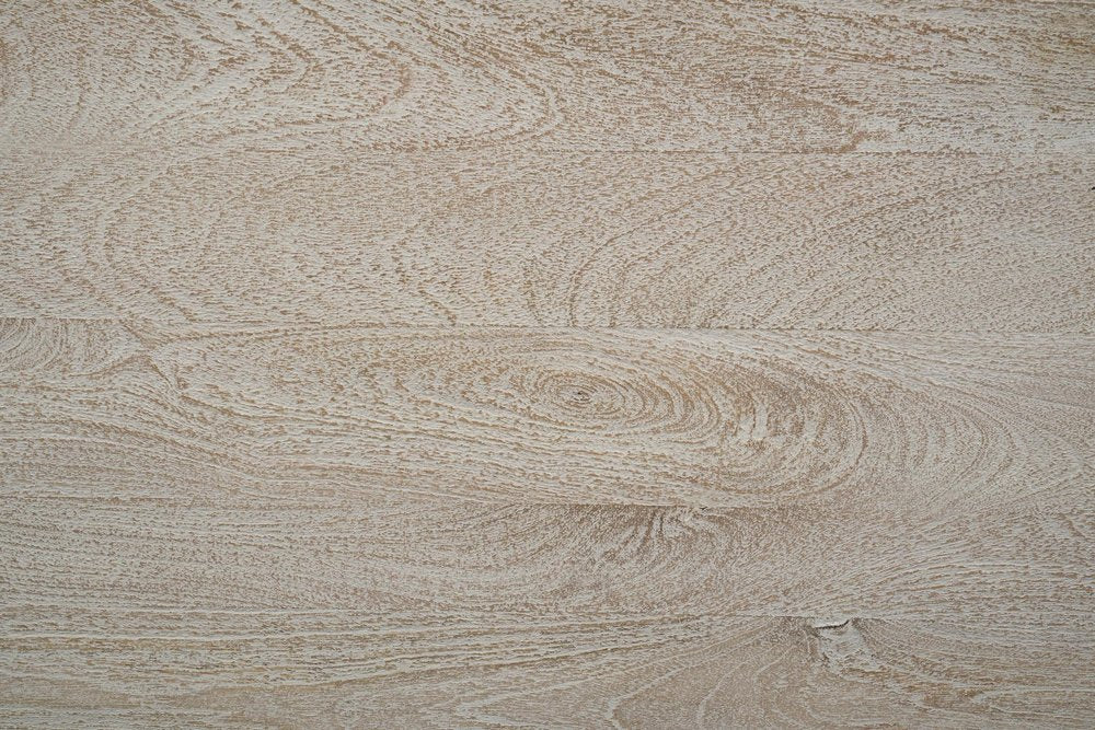 57" White Carved Floral Solid Wood Nine Drawer Dresser