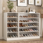 White 30 Solid WoodShoe Storage Cabinet