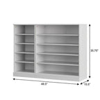 White 30 Solid WoodShoe Storage Cabinet
