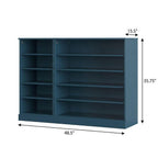 Teal Blue 30 Solid WoodShoe Storage Cabinet