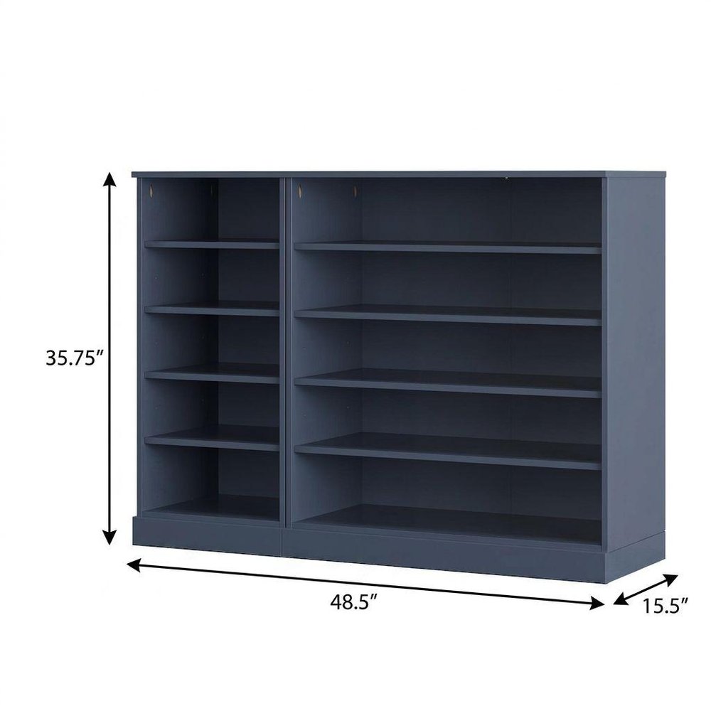 French Blue 30 Solid WoodShoe Storage Cabinet