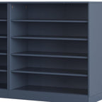 French Blue 30 Solid WoodShoe Storage Cabinet