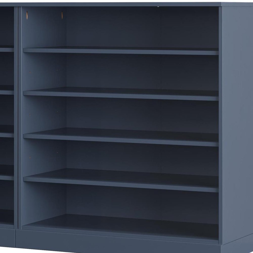 French Blue 30 Solid WoodShoe Storage Cabinet