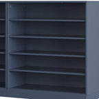 French Blue 30 Solid WoodShoe Storage Cabinet