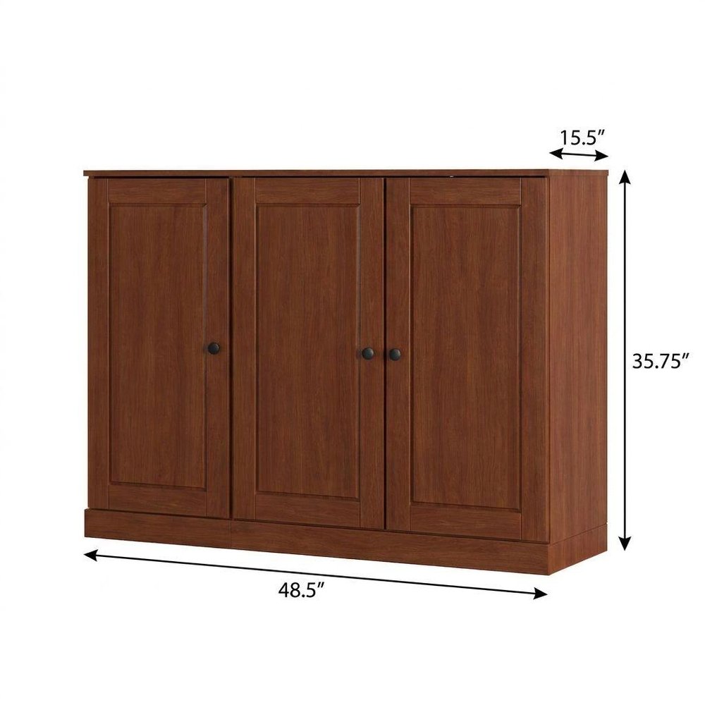 Coffee 30 Solid WoodShoe Storage Cabinet