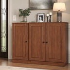 Coffee 30 Solid WoodShoe Storage Cabinet