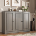 Gray 30 Solid WoodShoe Storage Cabinet
