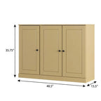 Yellow 30 Solid WoodShoe Storage Cabinet
