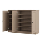 Beige 30 Solid WoodShoe Storage Cabinet