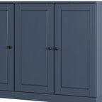 French Blue 30 Solid WoodShoe Storage Cabinet